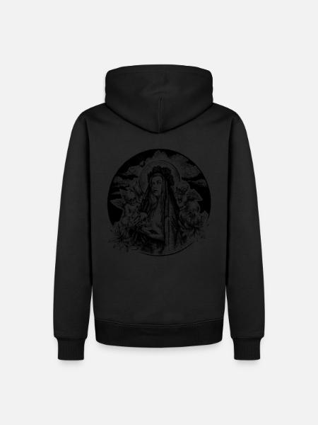 Black Madonna with cherubs - Men’s Premium Organic Hoodie - 