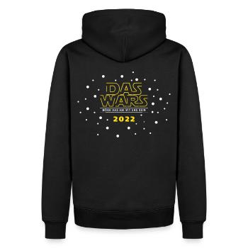 DAS WARS - Abi Motto 2022, Abi Shirt 2022, Abitur - Männer Premium Bio Hoodie - Schwarz - Hinten - Nico (187cm)