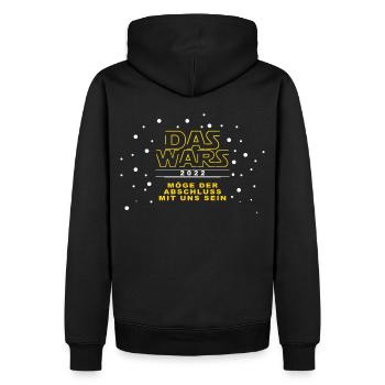 DAS WARS - Abschluss 2022, Schulabschluss Shirt 22 - Männer Premium Bio Hoodie - Schwarz - Hinten - Nico (187cm)