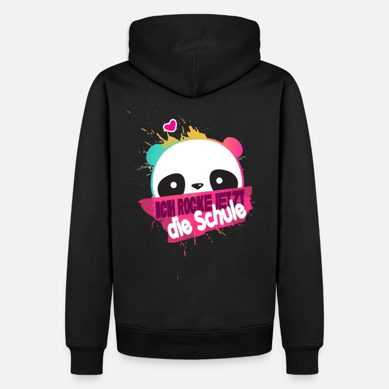 Endlich Schulkind, Einschulung - Männer Premium Bio Hoodie - Schwarz