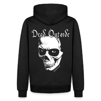 Dead Outside - Oldschool Goth - Men’s Premium Organic Hoodie - black - Back - Nico (187cm)