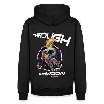 Bitcoin Crypto BTC - Men’s Premium Organic Hoodie - black - Back - Nico (187cm)