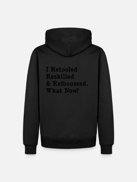 Time To Reskill - Men’s Premium Organic Hoodie - 