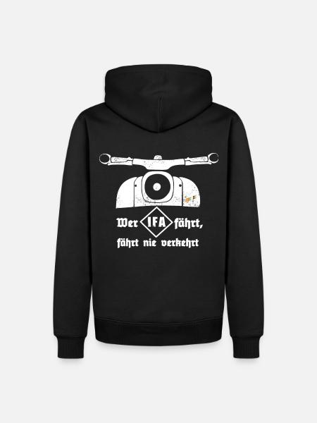Ostkult - Schwalbe - IFA Simson DDR - Männer Premium Bio Hoodie - Schwarz