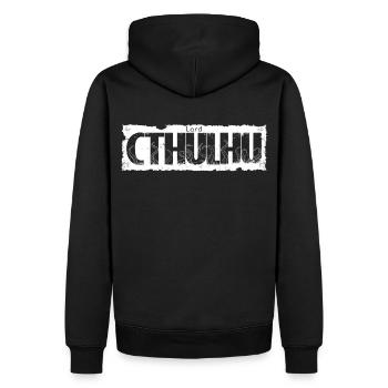 Lord Cthulhu black - Sweat à capuche Premium bio Homme - noir - Dos - Nico (187cm)
