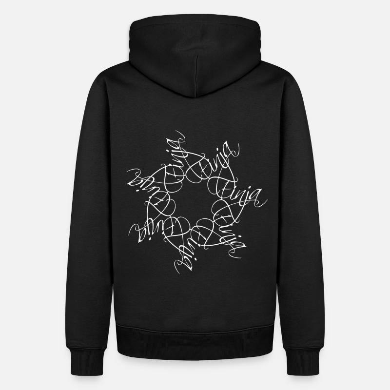 Finja Nom Nom Mandala - Sweat à capuche Premium bio Homme - noir