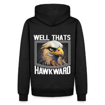 Eagle Bird Falcon Hawk Falconer Hawkward - Men’s Premium Organic Hoodie - black - Back - Nico (187cm)