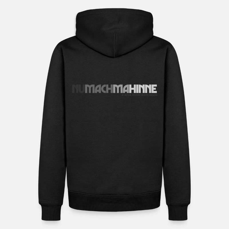 NuMachMaHinne (Komm-aus'm-Arsch-Edition) - Männer Premium Bio Hoodie - Schwarz