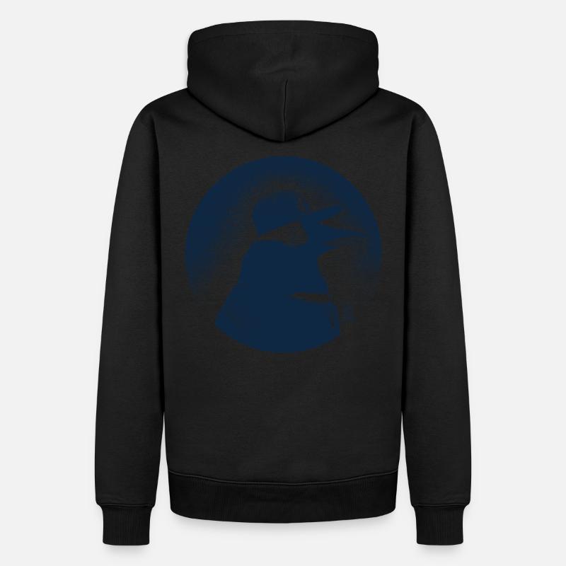 Pinguin dressed in black - Sweat à capuche Premium bio Homme - noir