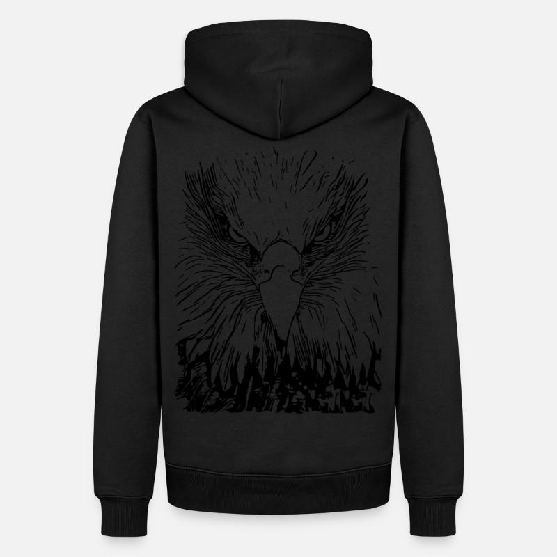 Eagle Falcon mono 2reborn - Sweat à capuche Premium bio Homme - noir