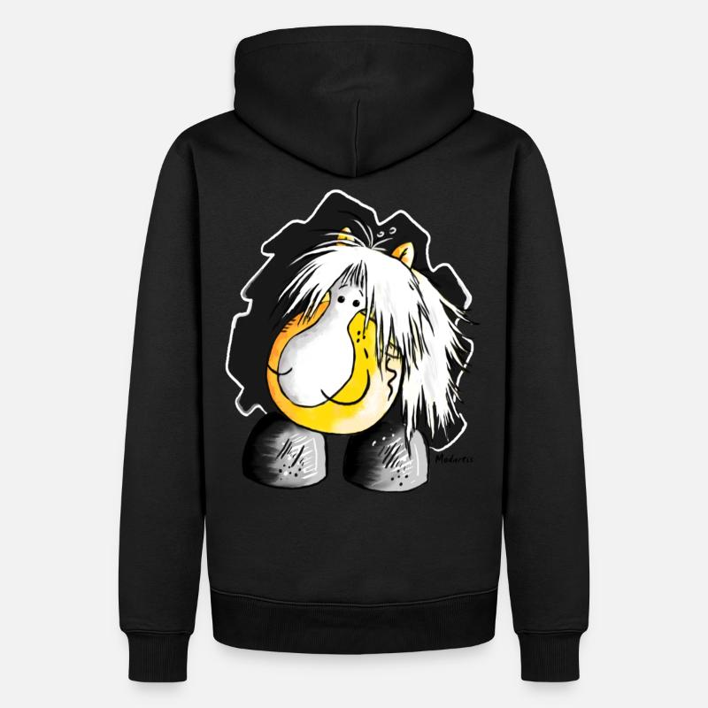 Haflinger - Hafi - Pferd - Männer Premium Bio Hoodie - Schwarz