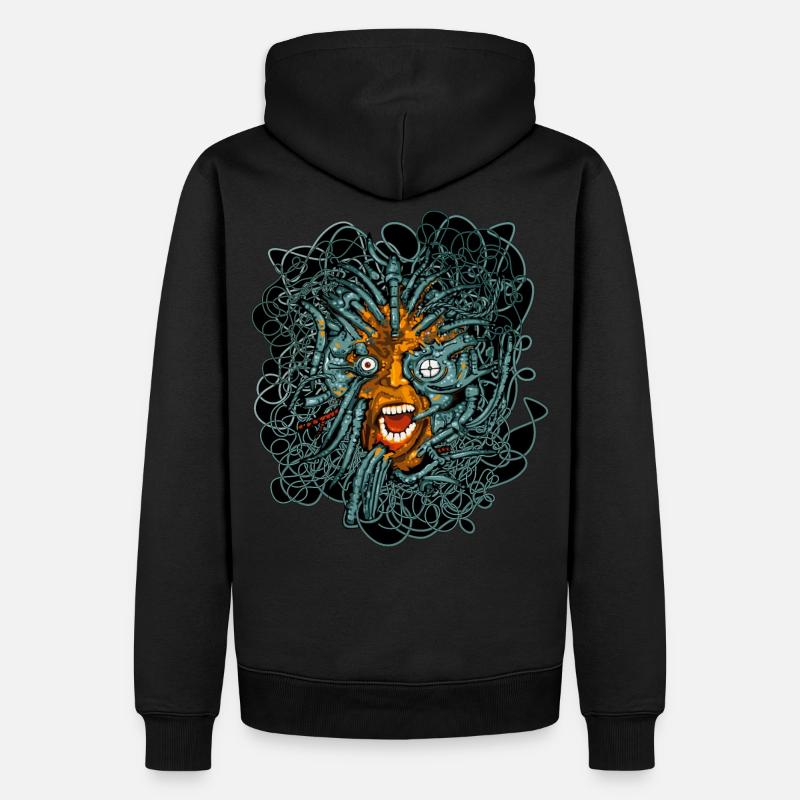 Matrix Cyber Punk - Sweat à capuche Premium bio Homme - noir