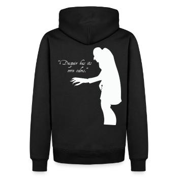 Dracula Nosferatu - Männer Premium Bio Hoodie - Schwarz - Hinten - Nico (187cm)