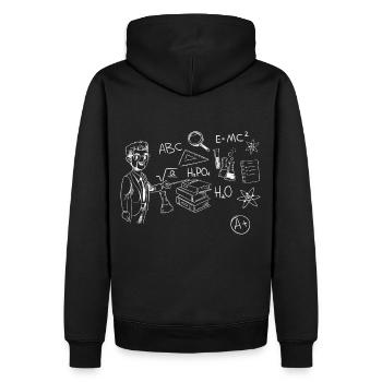 Math Teacher - Math Teacher - Men’s Premium Organic Hoodie - black - Back - Nico (187cm)