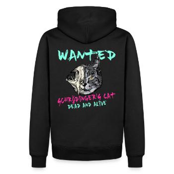 Schrödingers Katze Physik Schrödinger's Cat Geeks - Männer Premium Bio Hoodie - Schwarz - Hinten - Nico (187cm)