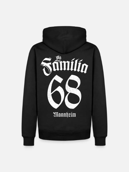 La Familia Mannheim 68 - Männer Premium Bio Hoodie - Schwarz