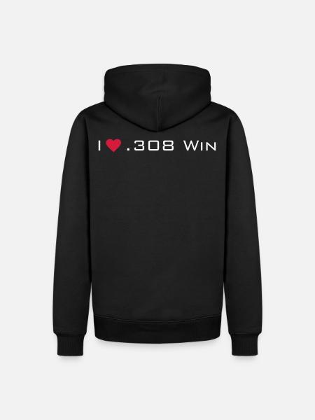 cal. 308 - Men’s Premium Organic Hoodie - black