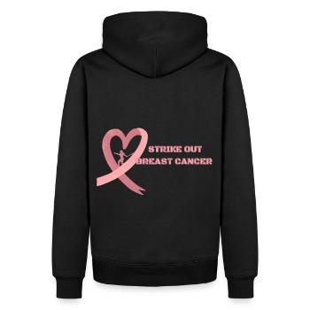 Streichen Sie Brustkrebs Pink Cancer Awareness - Männer Premium Bio Hoodie - Schwarz - Hinten - Nico (187cm)