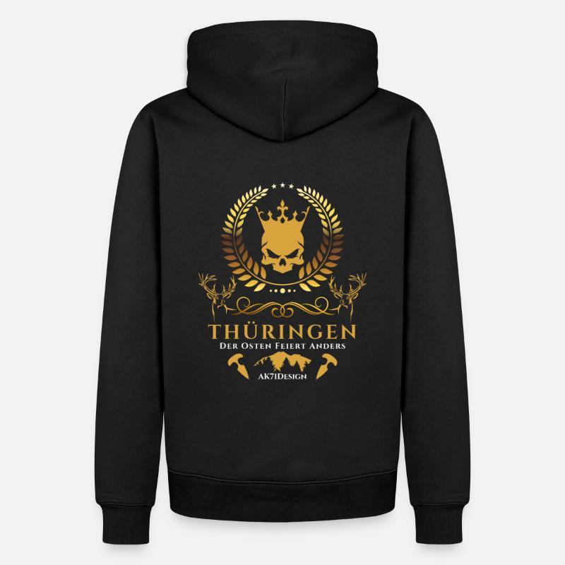 Thüringen-Der Osten feiert anders ! - Männer Premium Bio Hoodie - Schwarz