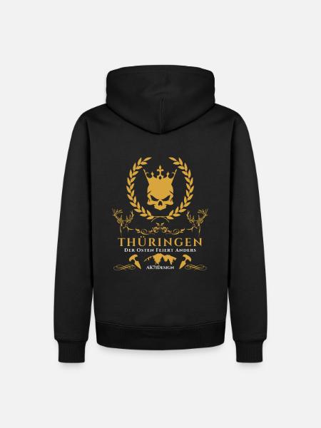 Thüringen-Der Osten feiert anders ! - Männer Premium Bio Hoodie - Schwarz