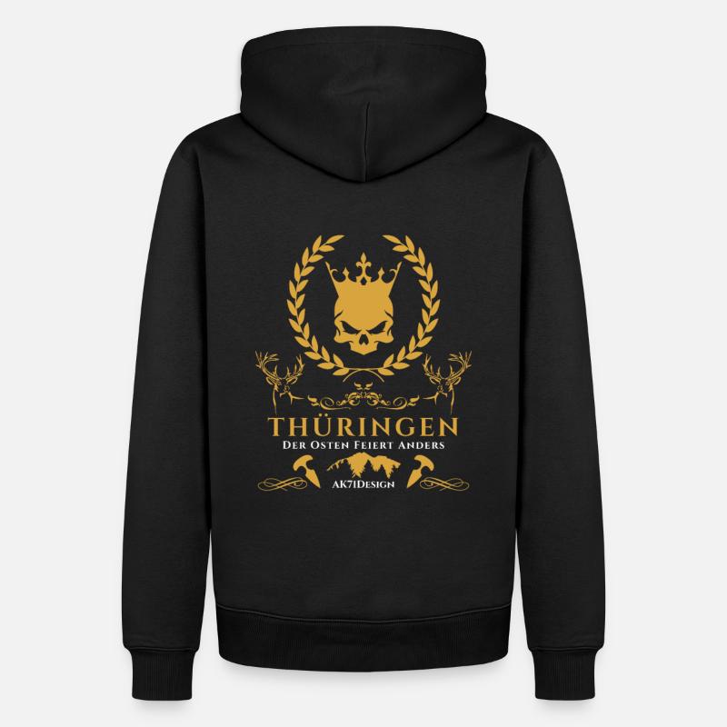 Thüringen-Der Osten feiert anders ! - Männer Premium Bio Hoodie - Schwarz