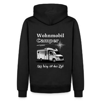 Wohnmobil Camper-Wohnmobil Spruch und Motiv - Männer Premium Bio Hoodie - Schwarz - Hinten - Nico (187cm)