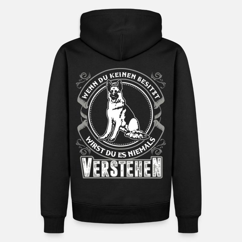 Deutscher Schäferhund - Männer Premium Bio Hoodie - Schwarz