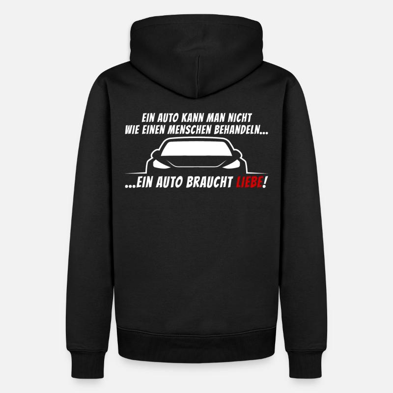 Auto Liebe Tuning - Männer Premium Bio Hoodie - Schwarz