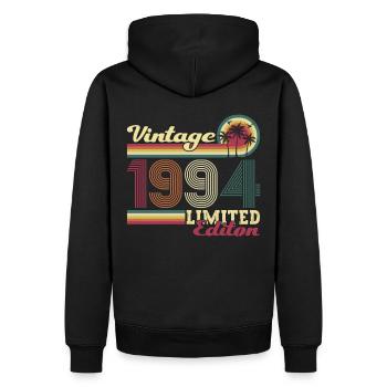 Original vintage 1994 28th birthday gift - Men’s Premium Organic Hoodie - black - Back - Nico (187cm)