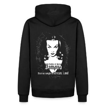 Vampirkönigin des Grauens - Männer Premium Bio Hoodie - Schwarz - Hinten - Nico (187cm)