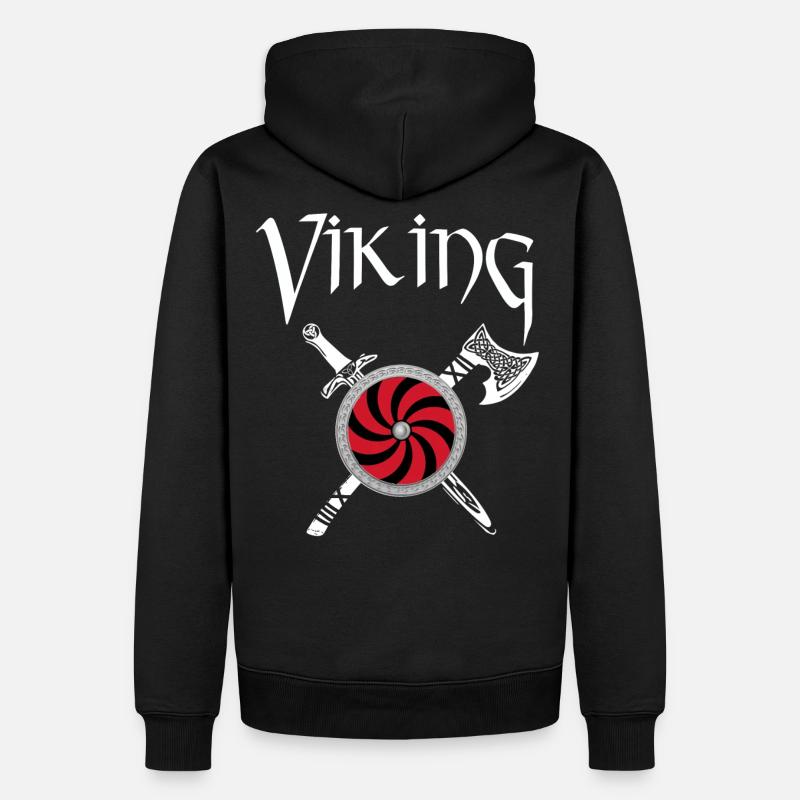 viking viking - Sweat à capuche Premium bio Homme - noir