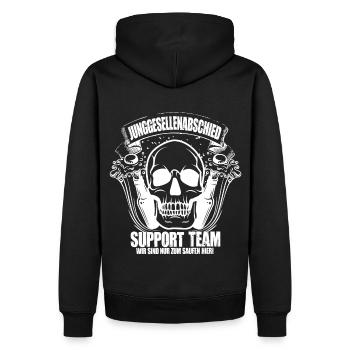 Junggesellenabschied Party Crew Feiern Hochzeit - Männer Premium Bio Hoodie - Schwarz - Hinten - Nico (187cm)