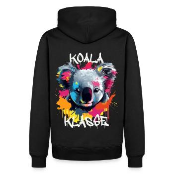 Graffiti Koalaklasse Grundschule Klassentier - Männer Premium Bio Hoodie - Schwarz - Hinten - Nico (187cm)