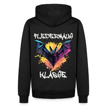 Graffiti Fledermausklasse Grundschule Klassentier - Männer Premium Bio Hoodie - Schwarz - Hinten - Nico (187cm)