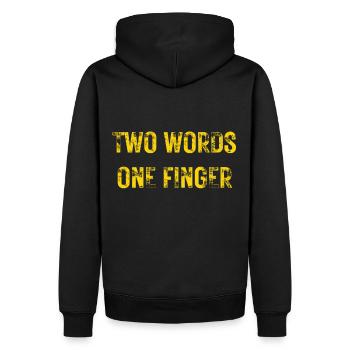 Conception sarcastique cool pour le sarcast - Sweat à capuche Premium bio Homme - noir - Dos - Nico (187cm)