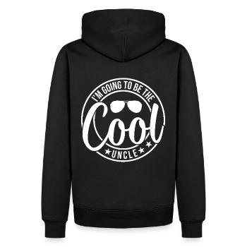 I'm going to be the cool uncle - Men’s Premium Organic Hoodie - black - Back - Nico (187cm)