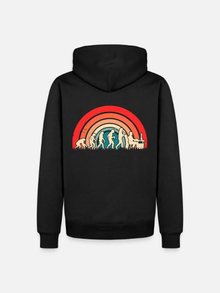 Evolution of Man – Computer Programmer - Männer Premium Bio Hoodie - Schwarz