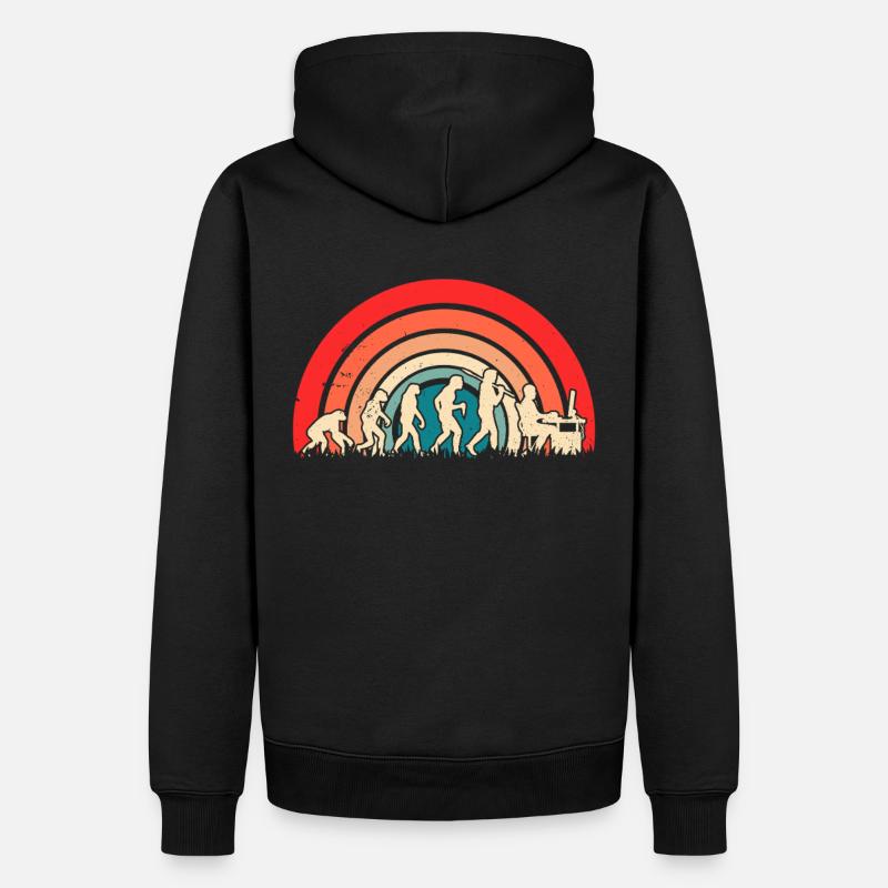 Evolution of Man – Computer Programmer - Männer Premium Bio Hoodie - Schwarz