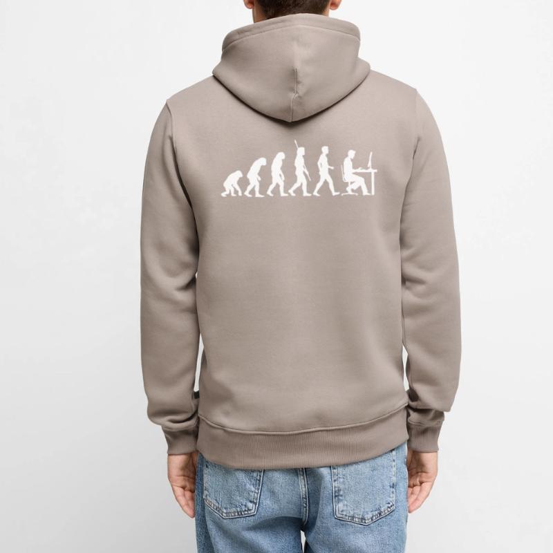 Evolution to computer programmer Men’s Premium Organic Hoodie