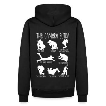 The Camera Sutra – Funny Photography Poses - Men’s Premium Organic Hoodie - black - Back - Nico (187cm)