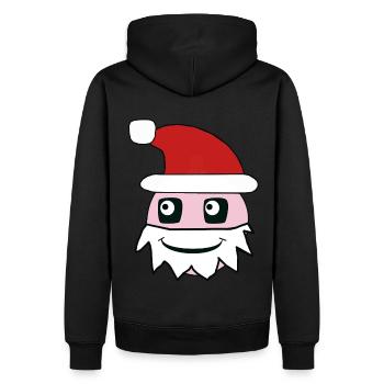 Père Noël Père Noël Père Noël Avent Noël - Sweat à capuche Premium bio Homme - noir - Dos - Nico (187cm)