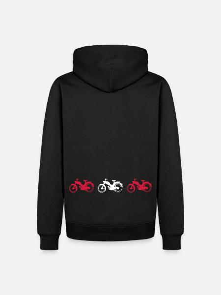 Cyclomoteur Vintage MV50 - Sweat à capuche Premium bio Homme - noir