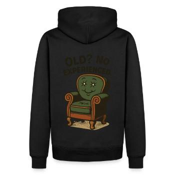 Amateurs d’antiquités vieux ? Aucun expérimenté - Sweat à capuche Premium bio Homme - noir - Dos - Nico (187cm)