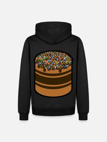 Chocolate Cake - Men’s Premium Organic Hoodie - black
