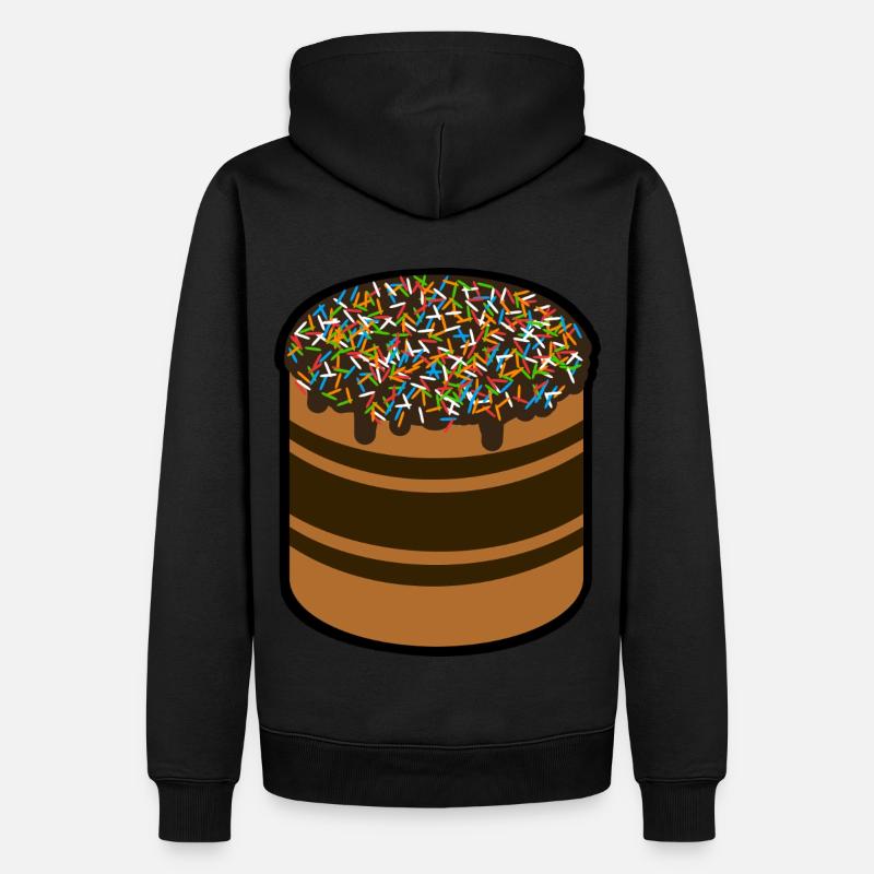 Gâteau au chocolat - Sweat à capuche Premium bio Homme - noir