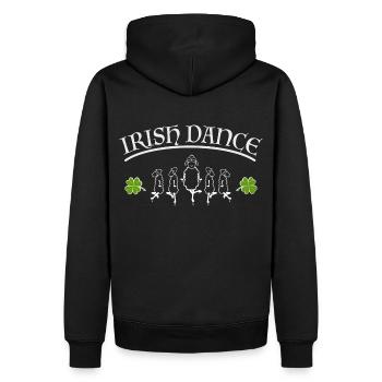 Irish Dance - Männer Premium Bio Hoodie - Schwarz - Hinten - Nico (187cm)