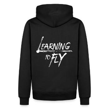 Apprendre à piloter Flying Airplane Pilot Flyer - Sweat à capuche Premium bio Homme - noir - Dos - Nico (187cm)