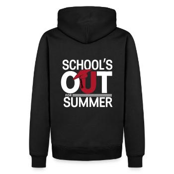 Schulabschluss Schulende School`s Out For Summer - Männer Premium Bio Hoodie - Schwarz - Hinten - Nico (187cm)