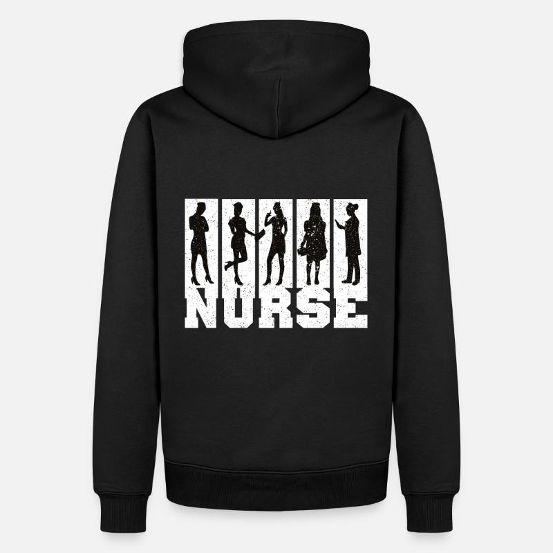 Infirmière Infirmière Dire Déclaration Profession - Sweat à capuche Premium bio Homme - noir