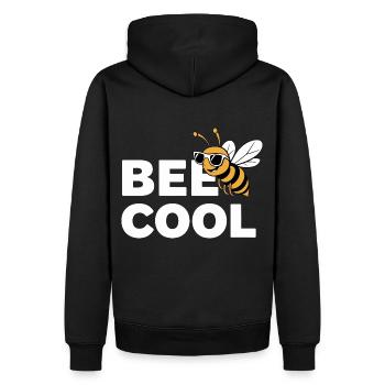 Abeilles : Drôle de dicton pour les apiculteurs, apiculteurs - Sweat à capuche Premium bio Homme - noir - Dos - Nico (187cm)